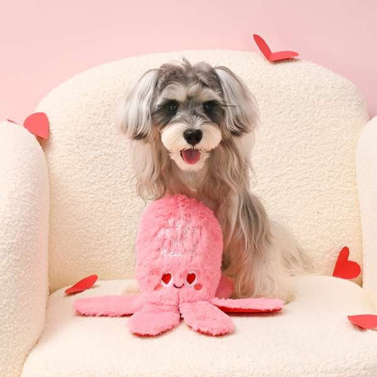 Woof Love Octopus hondenspeelgoed, extra productfoto 2 - Happy Dogs Style