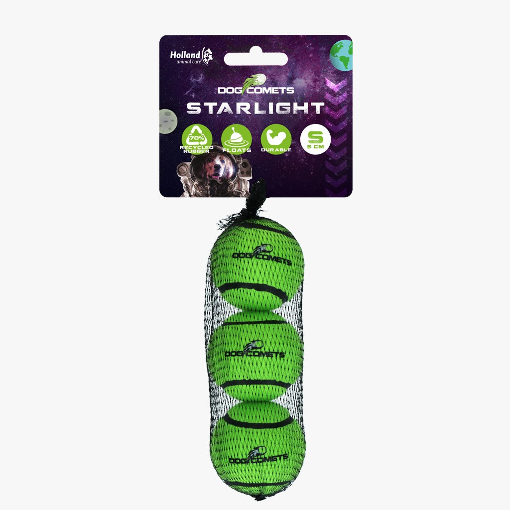 Dog Comets Bal 3 Pack Groen - Happy Dogs Style