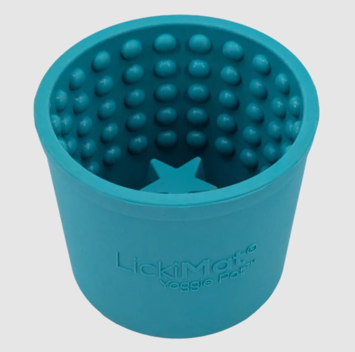 LickiMat Yoggie Pot Turquoise - Happy Dogs Style
