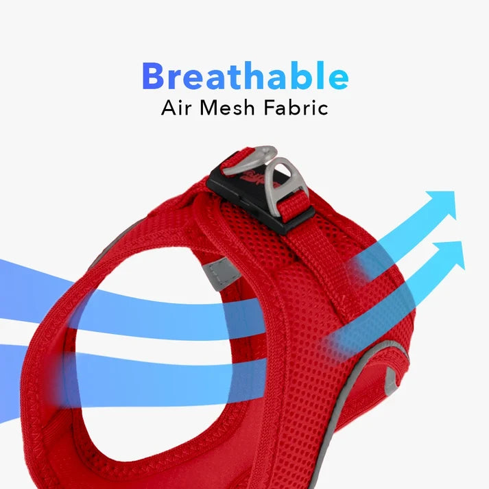 Tailpetz Air-Mesh Tuigje Rood