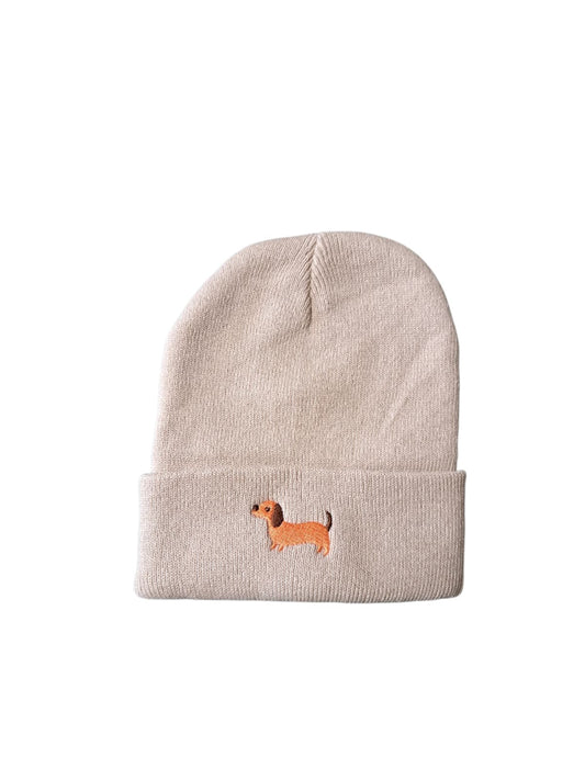 Muts teckel beige dog mom accessoire - Happy Dogs Style