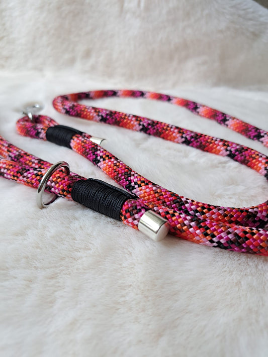 Paracord hondenlijn rood, extra productfoto 2 - Happy Dogs Style