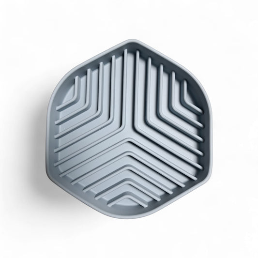 Slowfeeder Hexagon - blauw - Happy Dogs Style