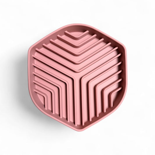 Slowfeeder Hexagon - Roze - Happy Dogs Style