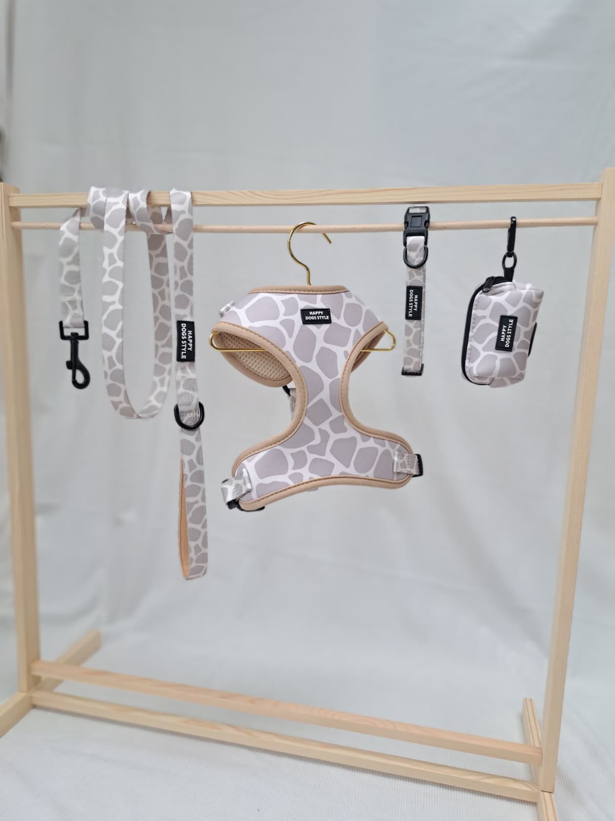 Savanne Beige halsband, extra productfoto 2 - Happy Dogs Style