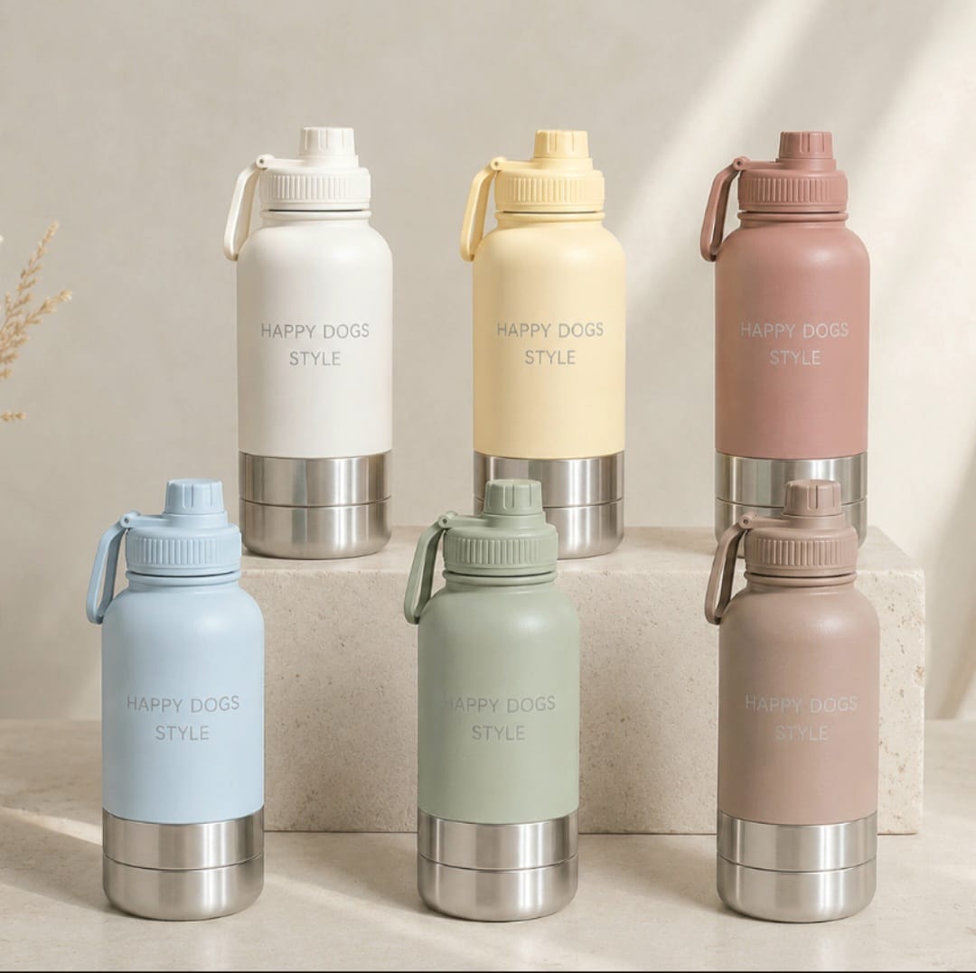 Happy Dogs All-In-One Thermos Reisfles dog mom accessoire - Happy Dogs Style