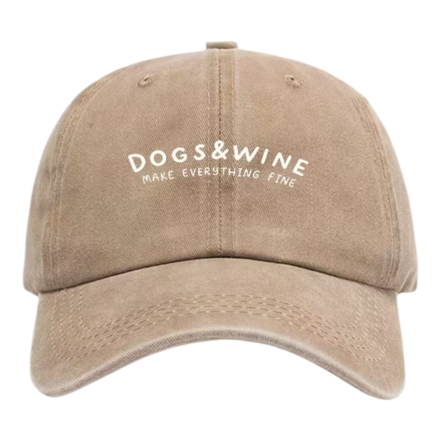 Pet Dogs And Wine Khaki - Happy Dogs Style