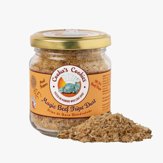Magic Beef Tripe Dust - Cooka’s Cookies hondenverrijking - Happy Dogs Style