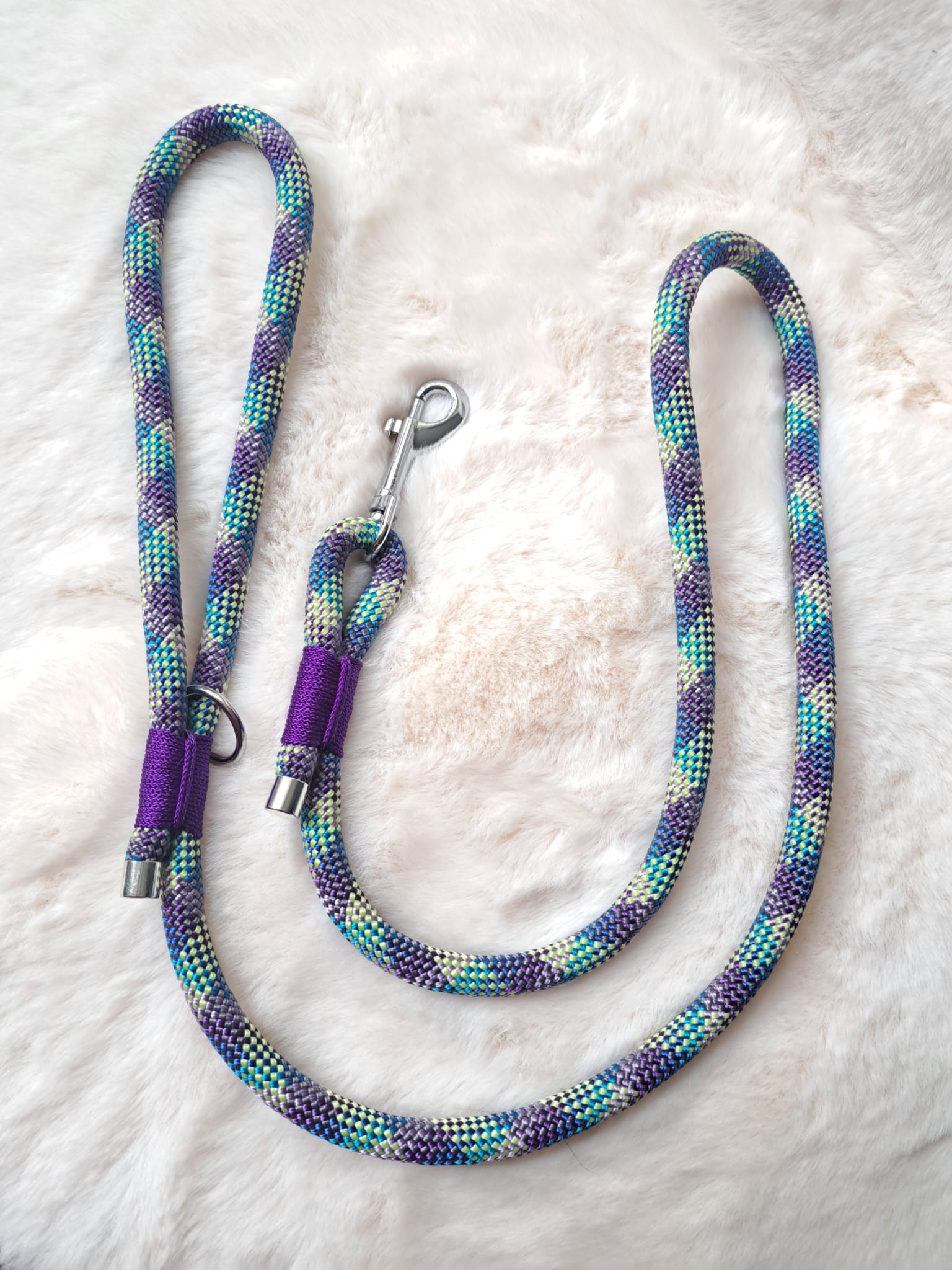 paracord lijn blauw/paars