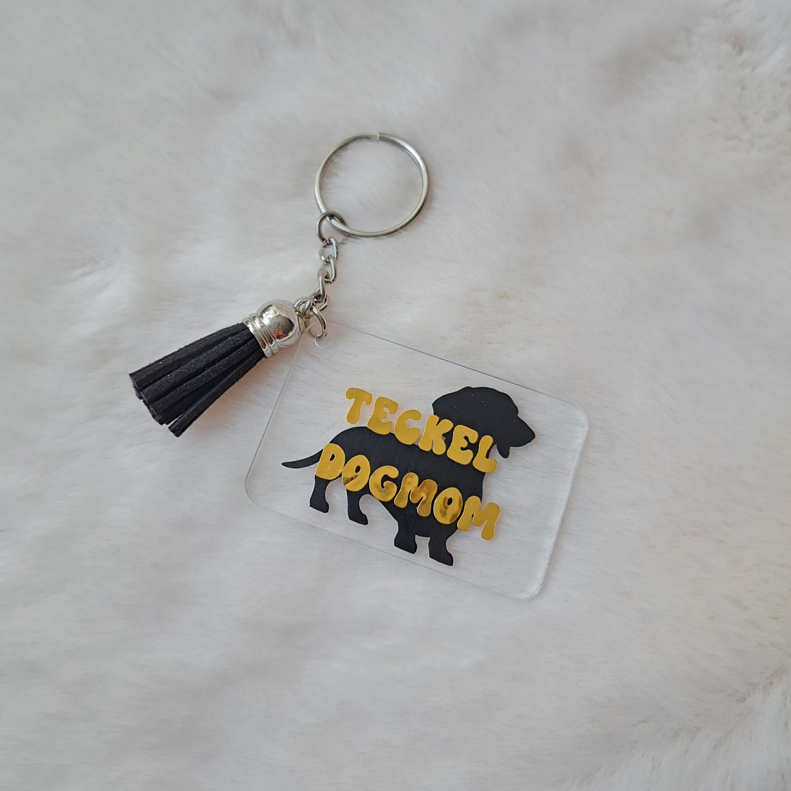 Teckel dog mom goud