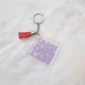 Crazy dog lady sleutelhanger