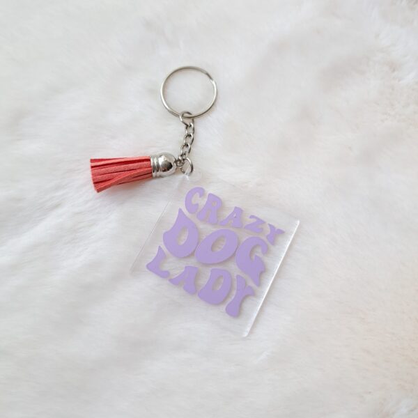 Crazy dog lady sleutelhanger