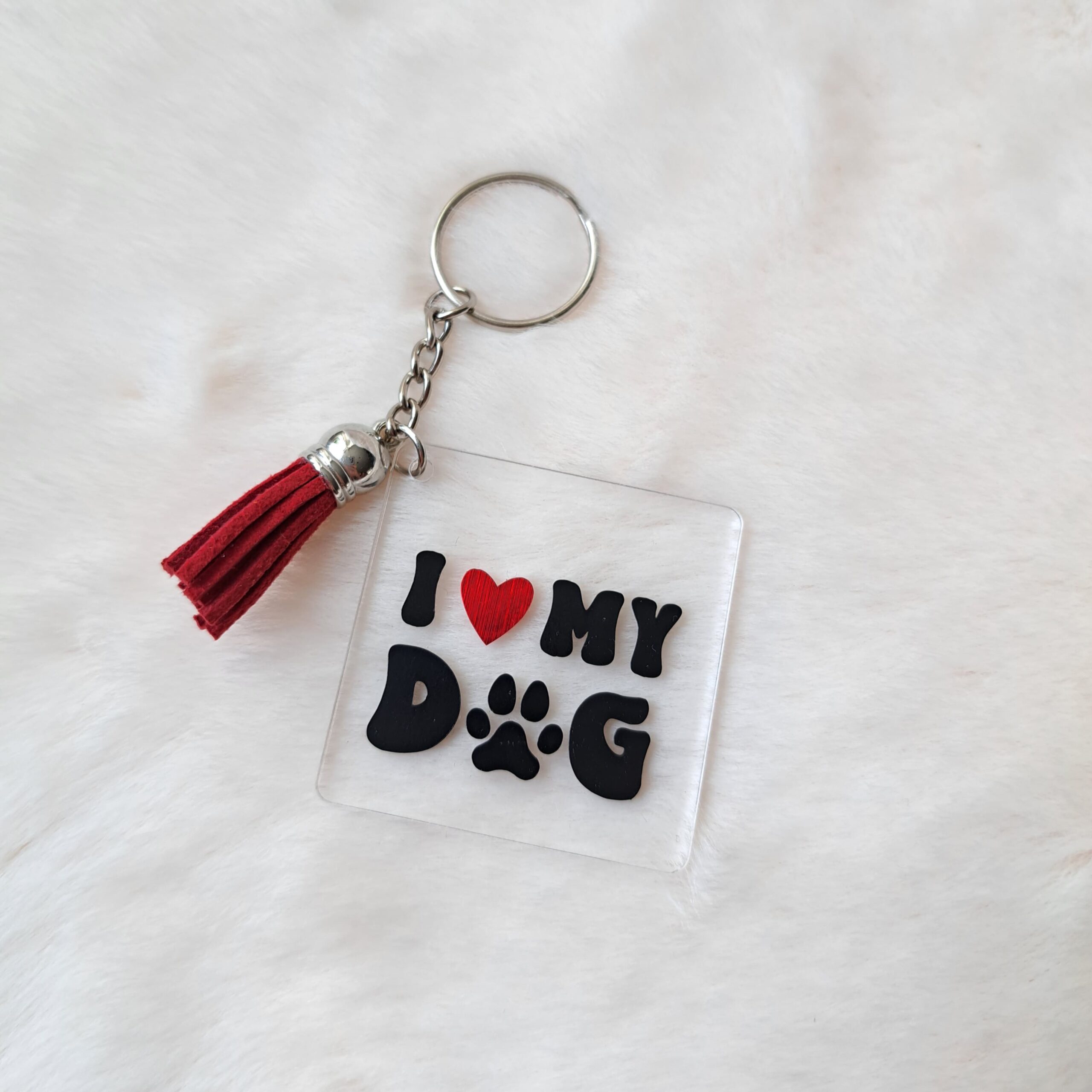 I love my dog sleutelhanger
