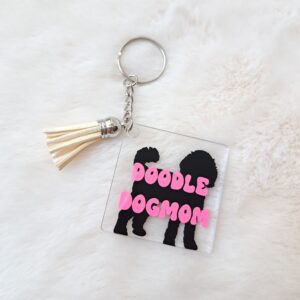 Doodle dog mom sleutelhanger