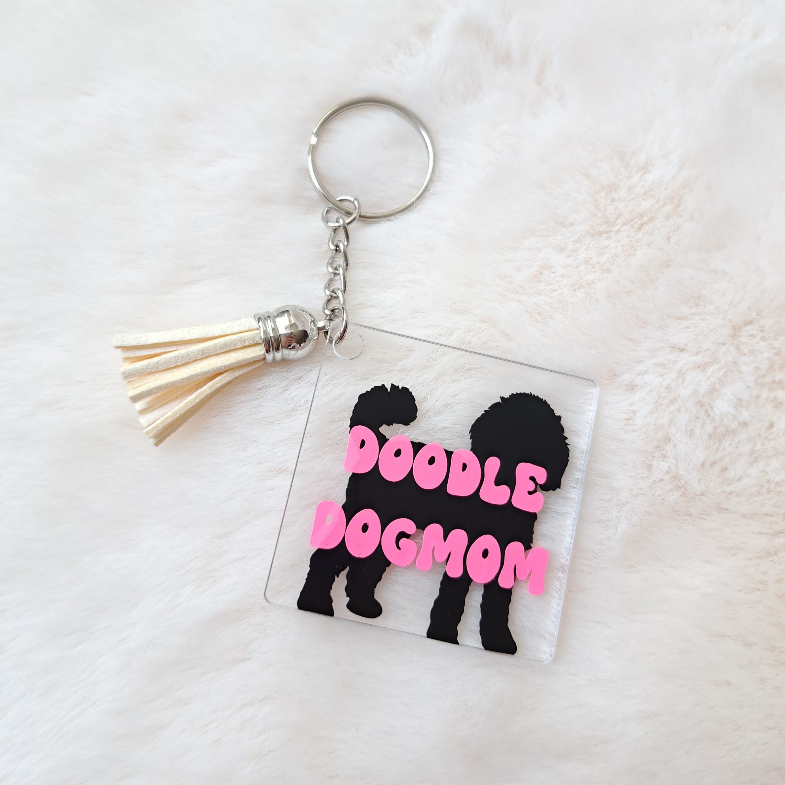 Doodle dog mom sleutelhanger