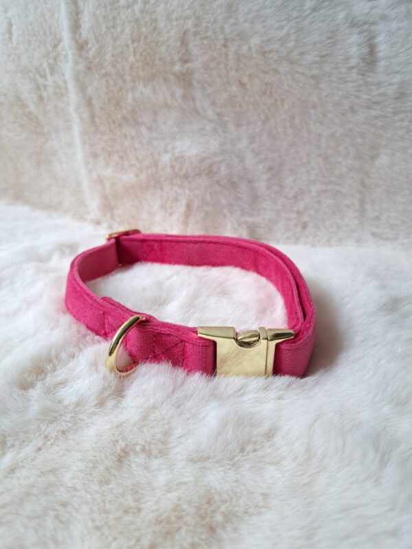 velvet halsband roze