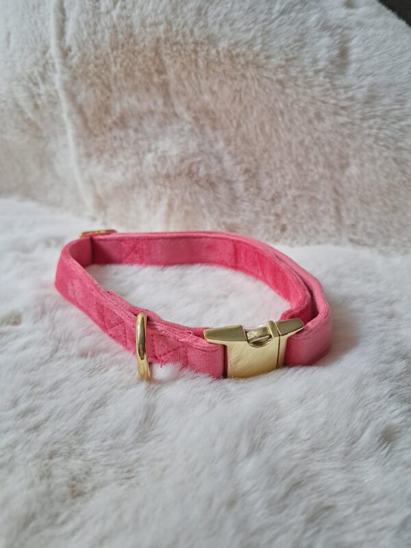 velvet halsband lichtroze