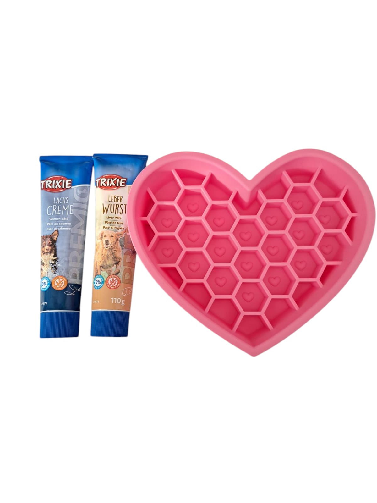 bundel Slowfeeder hart roze