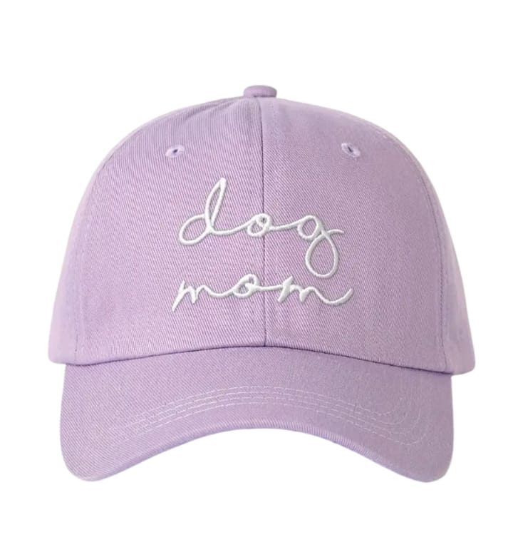 Dog Mom pet paars