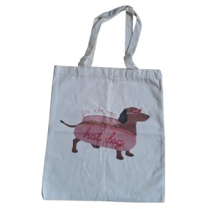 Tote bag Teckel hotdog