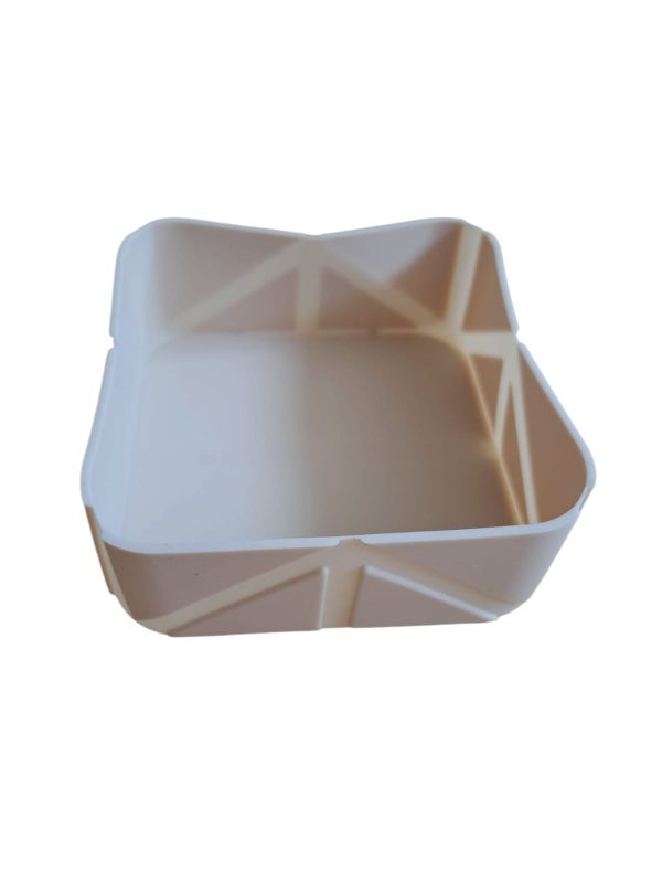 Opvouwbare voerbak beige - Afbeelding 2