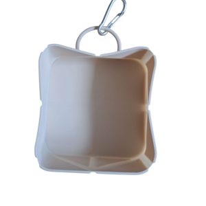 Opvouwbare voerbak beige
