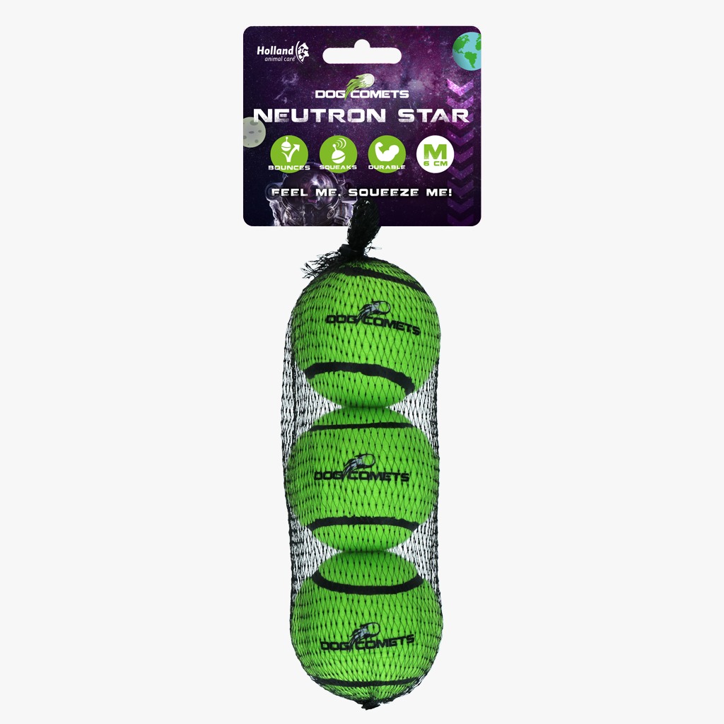 Dog Comets starbal 3 pack groen