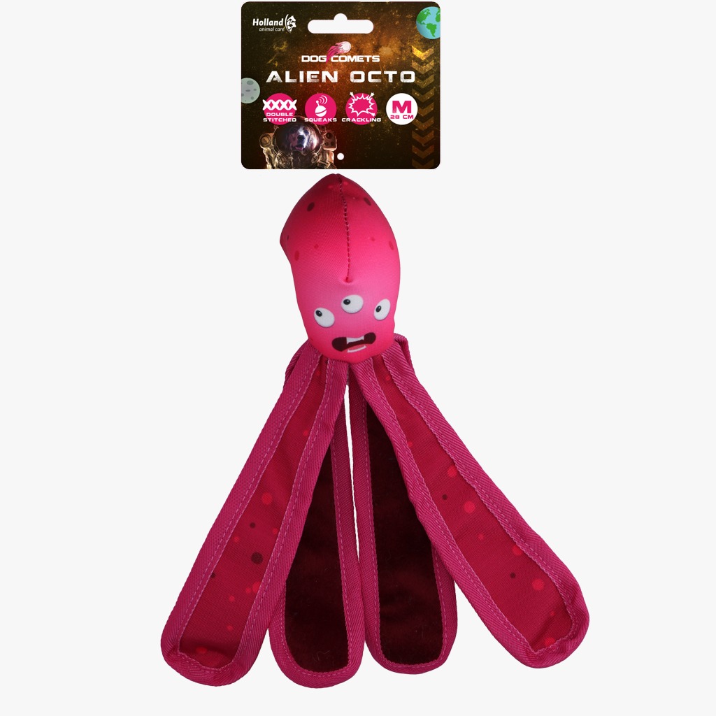 Dog Comets water Alien octo roze
