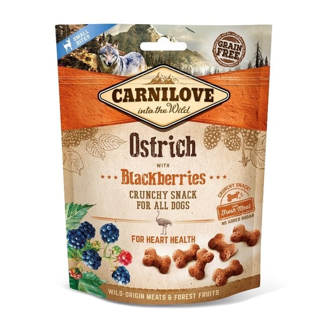 Carnilove snack Struisvogel & zwarte bes